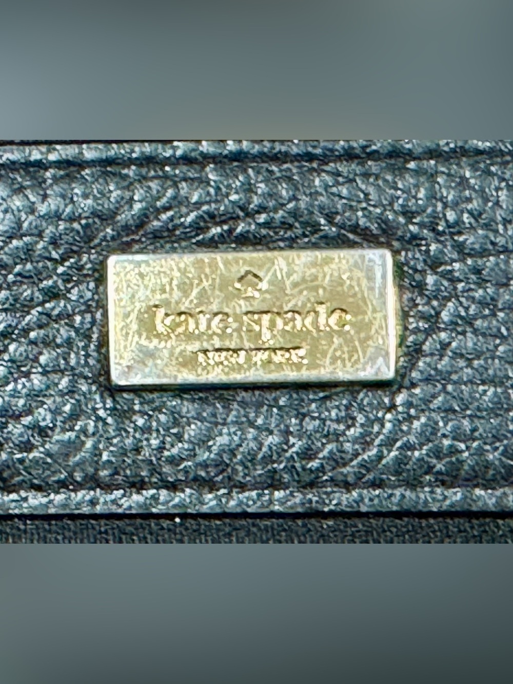 kate spade Black Pebbled Leather Wristlet with Gold Hardware - Picture 3 of 6